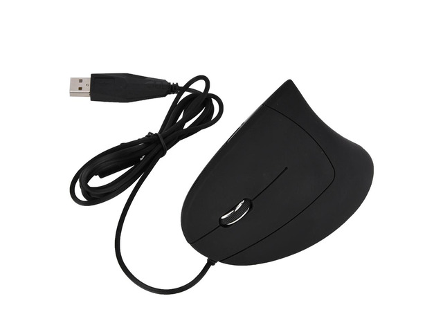 Protable USB Wired Left Hand Vertical Mouse Ergonomic Gaming Mouse 6 Buttons High DPI Optical Sensor for Laptop Computer Mouse