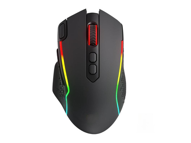 M810 MAX 3-Mode Wireless Gaming Mouse, 12000 DPI Wired/Wireless RGB Mouse,Rapid Fire Key, 8 Macro Buttons