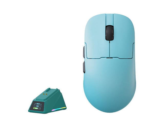 AJ159 APEX Paw3950 Wireless Mouse with RGB Magnetic Charging Base Lightweight Wired Bluetooth Gaming Mouse for PC Laptop