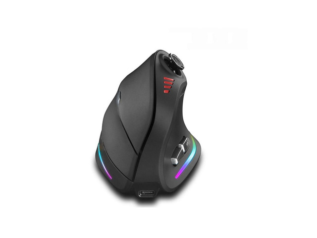 Wireless Vertical Mouse with jostik,Backlit Gaming Mouse,Programmable Button 24000DPI Ergonomic Mice for Mac Windows