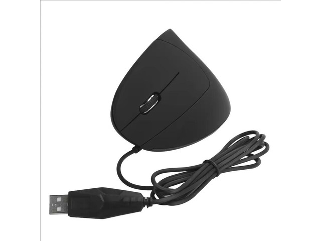 Ergonomic Vertical Wired Mouse Rechargeable Optical USB Computer Mice 1600DPI Gaming Healthy Mice