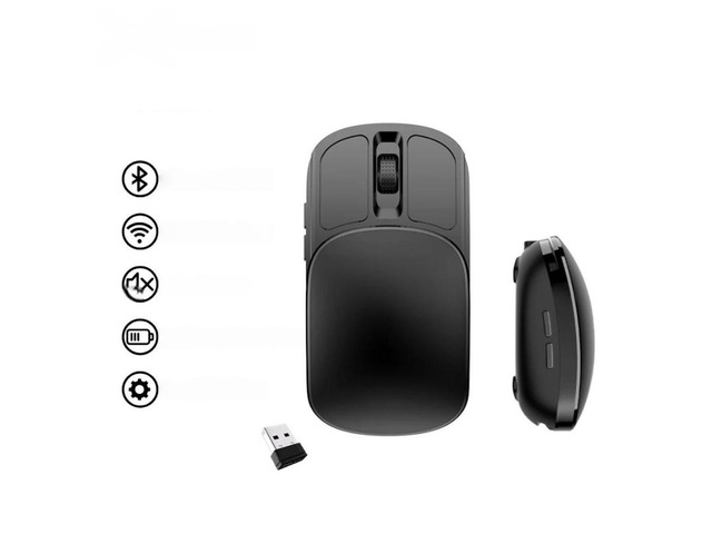 Pocket Folding Mouse Wireless 2.4G Bluetooth5.2 Silent Click Portable Ultra-light 55g for MacBook Tablet Computer PC Mice
