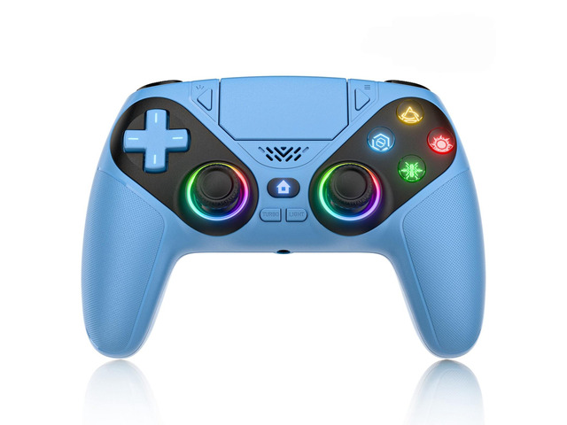 Generic for RGB Wireless Controller for 5/PS5 Pro/Slim/PC,Dual Vibration Marco/Turbo Func Gamepads 3.5mm Audio Jack Game Joystick