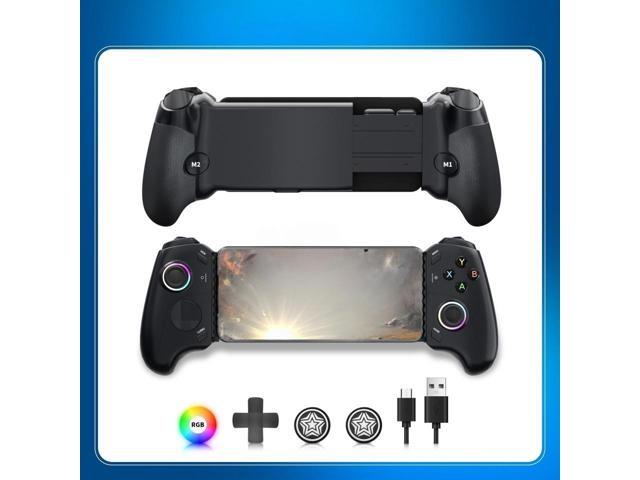 Generic for Gamepad Type-C Mobile Gaming Controller for iPhone 15 Series/Android, Stretching Phone Controller with Hall Effect Joys
