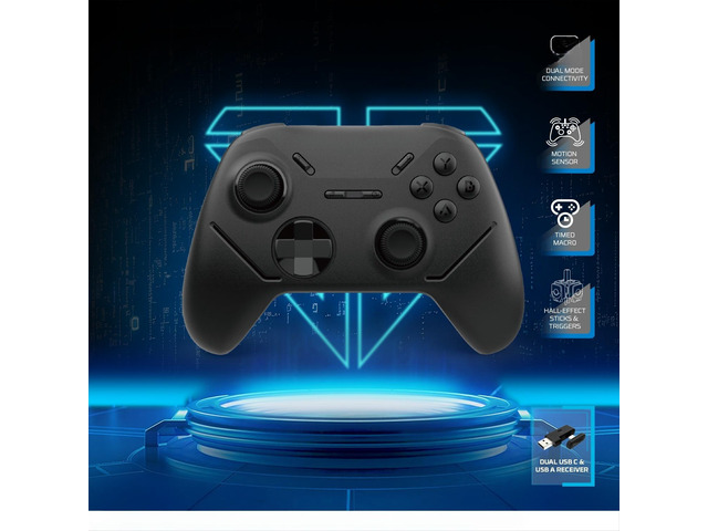 Generic for SHOOTER III WGP13S Wireless Gamepad 1000Hz 20 Hours Use Time Controller Hall-Effect Triggers and Joystick for PS4 NS PC