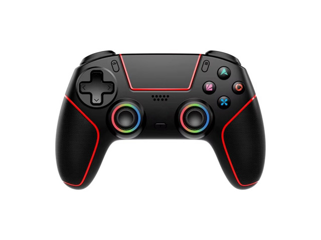 Generic for Rechargeable Wireless Gamepad for PS5/PC/Android/iOS with Hall Joystick,Turbo & Macro,RGB Lights,Dual Vibration Game Controller
