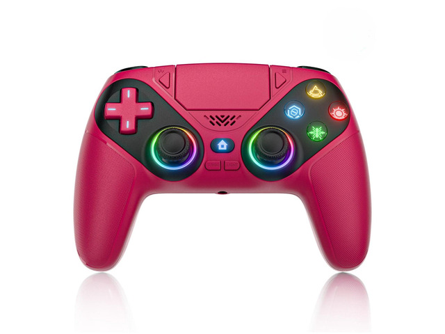 Generic for Controller For PS5/ 5 Pro/Slim/PC Wireless Gamepads RGB Hall Effect No Drift Game Joystick W/Dual Vibrate Marco/Turbo