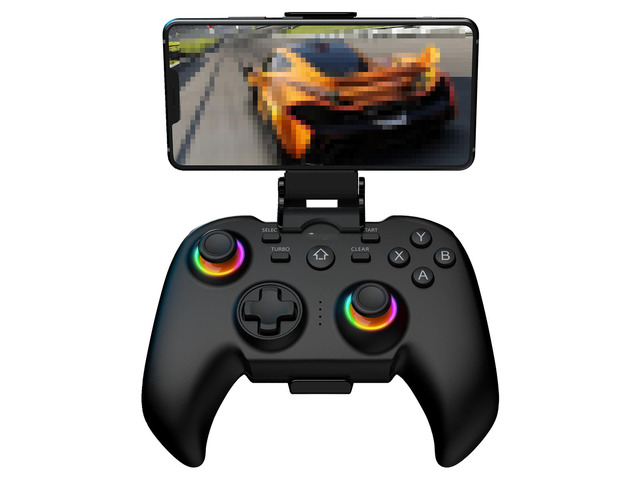 Generic for for Glow Wireless Controller PG-9115 for NS/iOS/Android/PC, Adjustable Actions, Turbo Mode & Free Telescopic Stand