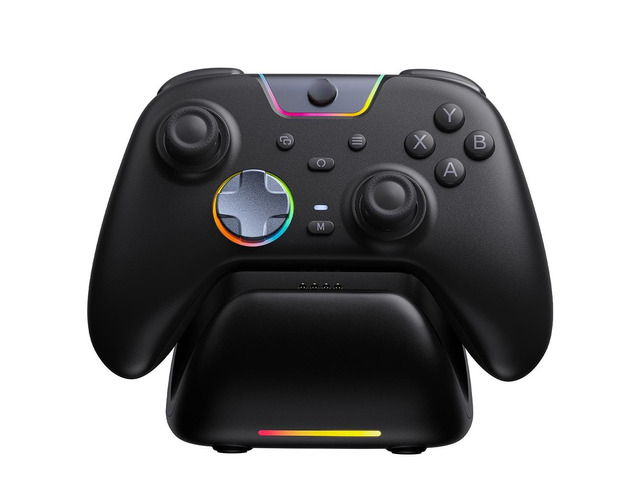 Generic for X05Pro Charging Dock Controller for PC//Phone, Silent Button, 1000mAh Battery, Hall Joystick, RGB, Ergonomic Grip