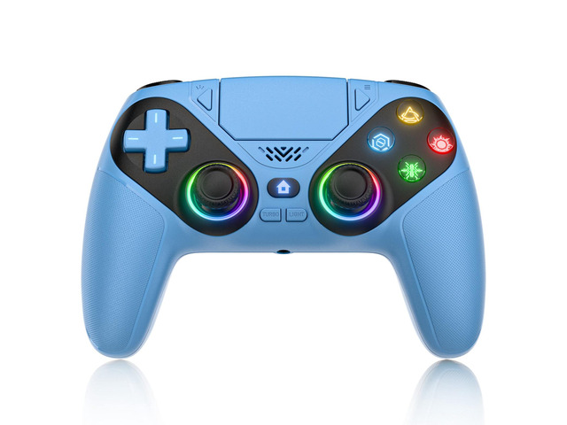 Generic for RGB Lights Wireless Controller for PS5/Playstion 5 Pro/Slim/PC Console Gamepad W/ Hall Effect Trigger Turbo Vibration