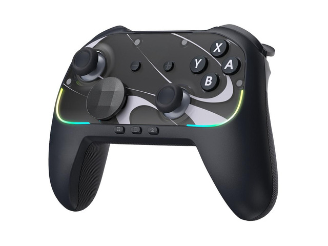 Generic for S10 Wireless Gamepad TMR Joystick RGB Controller Compatible with 1/2/PC/Phone/TV/Steam, Wake Up, For Pokemon