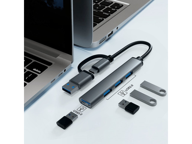 USB C HUB USB 3.0 HUB Adapter Type-C USB-A Connectors Portable Docking for Laptops Devices Expansion For PC Laptop Type-C Laptop