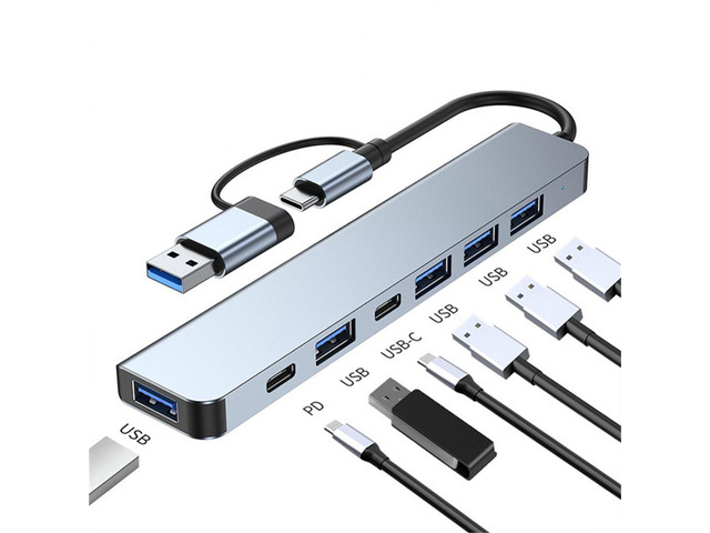 USB C 3.0 HUB Type C to Multi 4K Video Output Monitor Video Converter RJ45 Ethernet VGA PD Power Adapter Docking Station Laptop Splitter