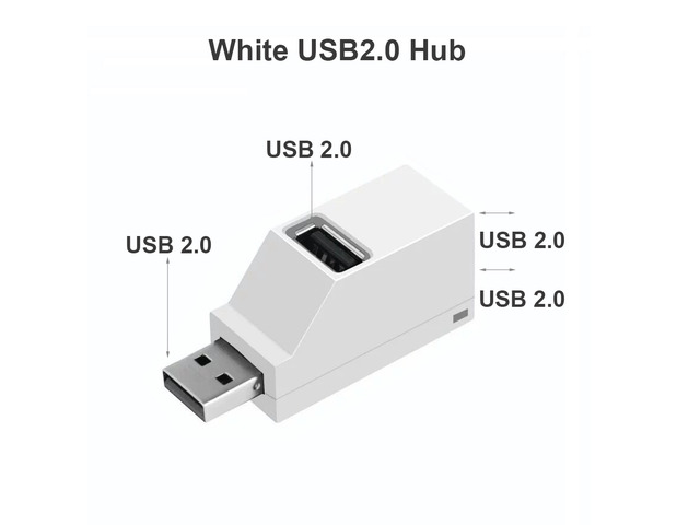 USB 3.0 HUB Adapter USB2.0 Extender 3 Ports USB Hub High Speed Data Transfer Portable USB Splitter Docking Station for PC Laptop