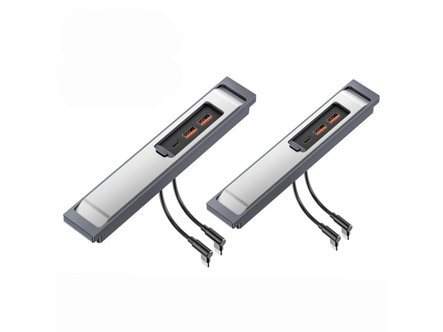 USB HUB Docking Station For PD 27W Fast Charging USB HUB 3 Port Powered Splitter Extens Car Adapter Power