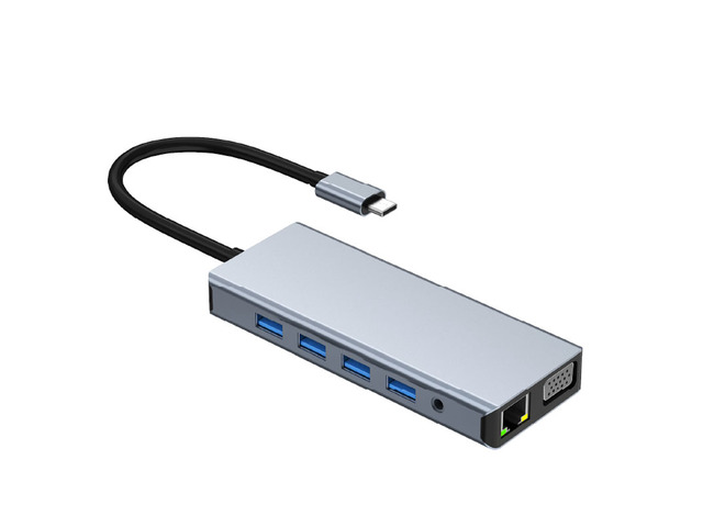 12-in-1 USB-C Hub, Dual 4K HDTV, VGA Triple Display, RJ45 Ethernet, USB 3.0, SD TF, 3.5mm Audio, Docking Station