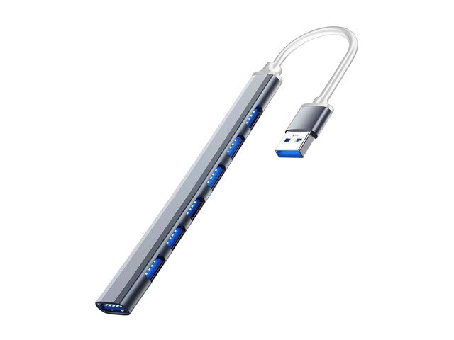 7 Ports USB 3.0 Type C High Speed OTG Adapter Docking Station HUB Expander Splitter For LaptopPC Hard Drive Mouse Keyboard