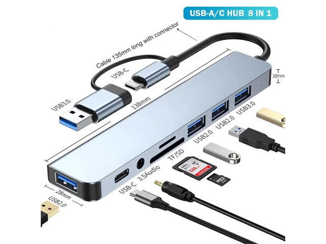 5Gbps USB 3.0 HUB USB C HUB USB C Docking Station High Speed Transmission OTG Adapter Splitter TYPE-C HUB For Laptop Type-C Laptop