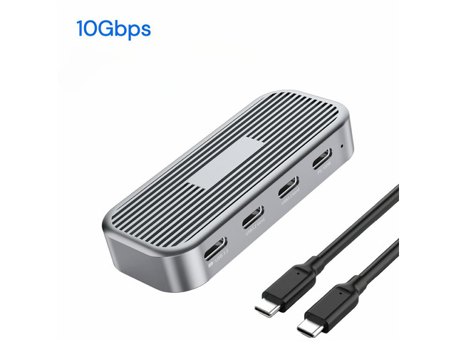 USB C Hub 4K 60Hz Video Transfer PD 100W 10Gbps Aluminium USB 3.2 Gen 2 Hub Laptop Docking Station Type C Adapter USB Splitter