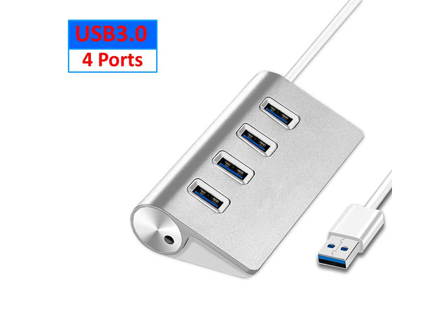 Aluminum Alloy USB 3.0 HUB 7 Ports High Speed Multi Splitter Adapter Up To 5Gbps Docking Station Expander for Laptop Computer PC