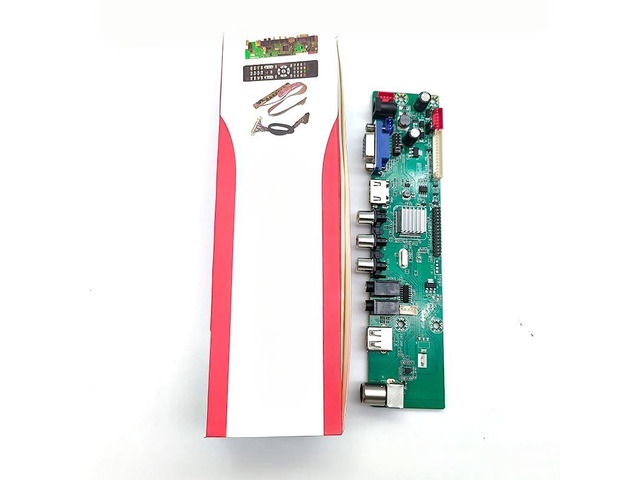 For Drive-free V56 chip motherboard HDV56R/U-AS V2.1 Single AV TV motherboard English jump cap with color box in multiple resolution