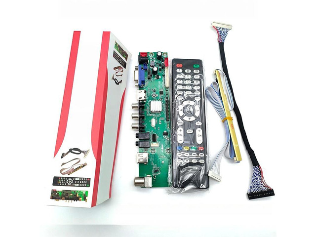 For Drive-Free V56 Chip HDV56R/U-AS V2.1 Single AV TV Motherboard with English Jump Cap Multi-Resolution Color Box Included
