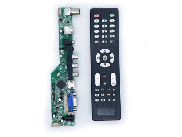 For T. SK105A.03 universal lcd led tv controller driver board VGA HD-MI USB TV motherboard analog signal 15-42 inch