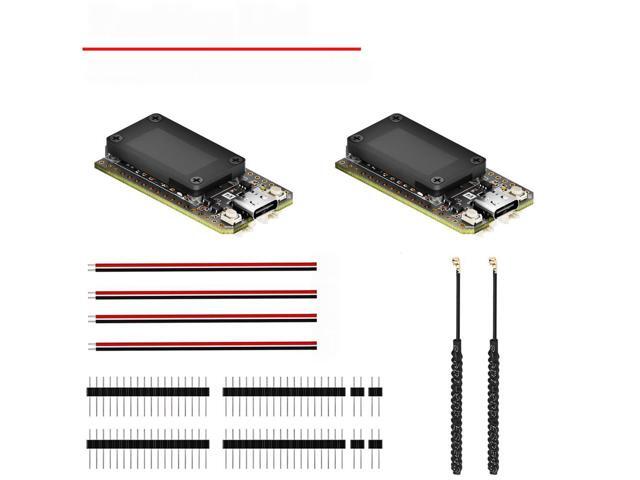 2 PCS LoRa 32 Development Board Upgraded ESP32-S3 SX1262 WiFi Bluetooth 2MB PSRAM 16MB With GPS Module For IoT