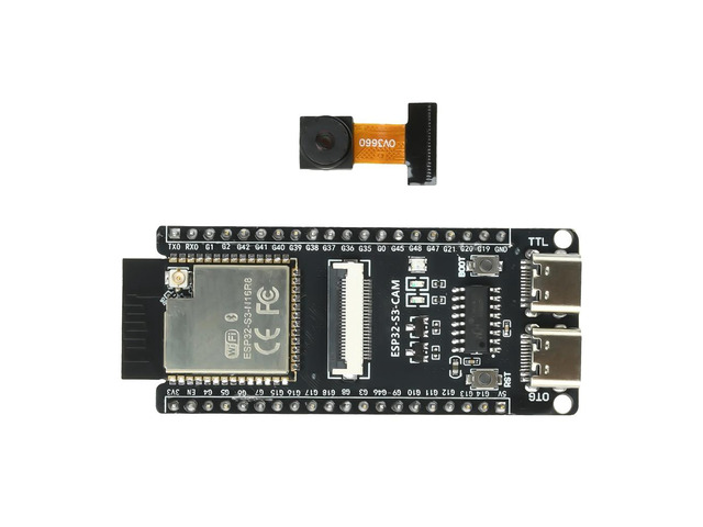 CH340 Dual Type C ESP32-S3-CAM Development Board Wifi BT Core Board With OV3660 Camera Module Onboard ESP32-S3-N16R8 Module