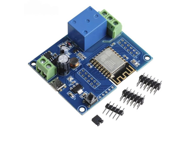Single Channel WiFi Relay Module DC 8-80V USB 5V Wireless Control Board with 10A Relay for Smart Home Automation Projects