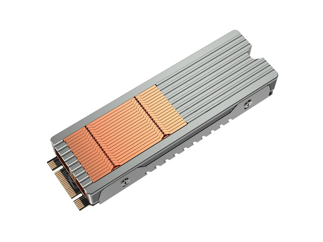 M.2 NVME SSD Heat Sink Copper and Aluminum Structure with Quiet Fan Active Cooling 2280 Solid State Drive Cooler