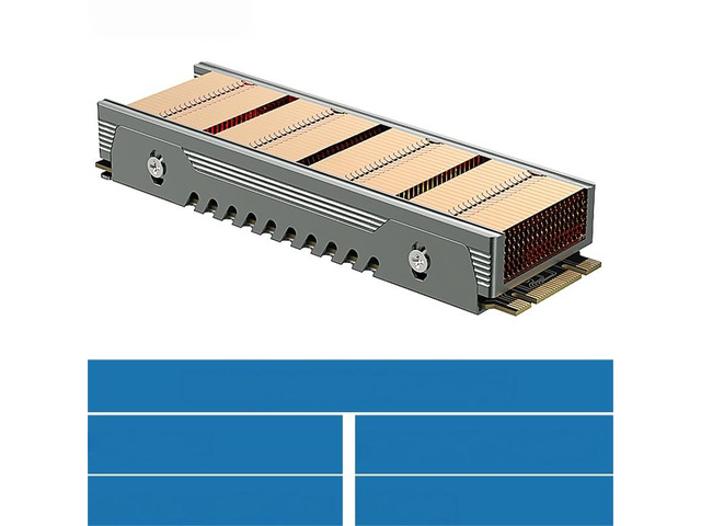 M.2 SSD NVMe Heat Sink M2 2280 Solid State Drive 36 Cooling Fin Radiator with Thermal Pad