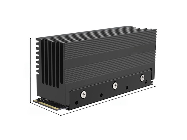 Cooling Warship Dust-proof Heatsink for M.2 2280 NVME NGFF Aluminum Thermal Cooler with Thermal Conductivity Silicon Wafer