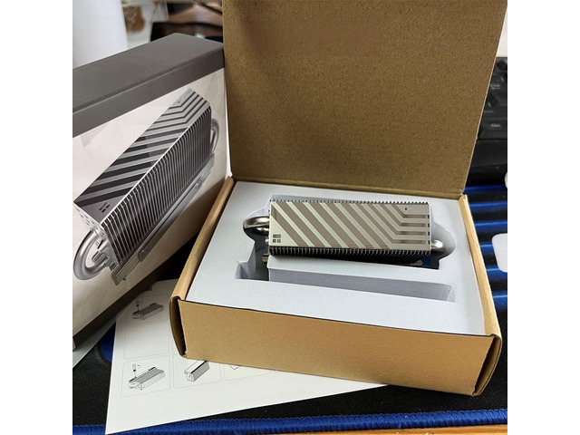 HR-10 2280 M.2 Solid State Drive AG Heat Pipe Heat Sink Radiator M.2 SSD Cooler Gasket with Thermal Silicone Pad