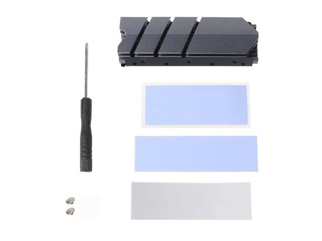 1Set M.2 SSD NVMe NG-FF Heat Sink Heatsink with Thermal Pad for M2 2280 SSD Hard Disk Desktop PC Thermal Gasket For SSD nvme