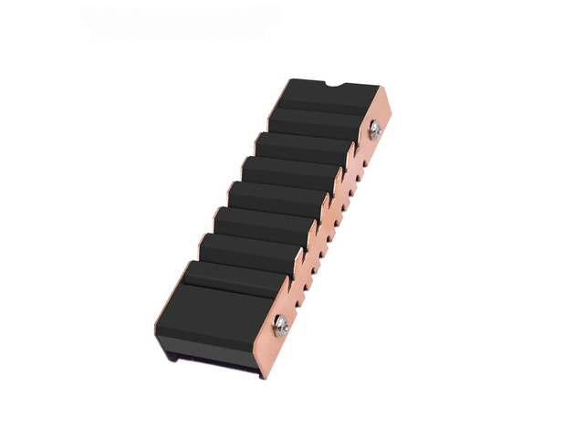 Red Copper SSD M2 Radiator Pure Aluminum M.2 Hard Disk 2280 Heat Sink With Thermal Pad For M2 NVMe NGFF 2280 SSD Desktop