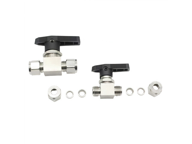 For 1/8' 12-25mm OD Tube Compression Union Ball Valve 316L 304 Stainless Steel Valve Water Gas Fuel