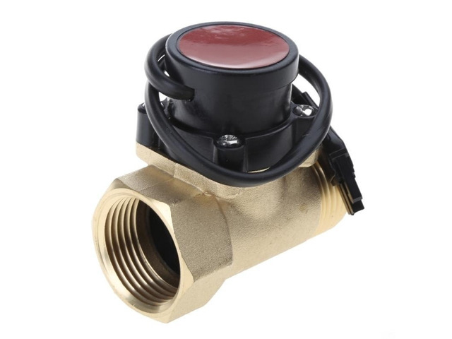 For L9BE HT800 1' Water Pump Flow Sensor Switch Liquid Booster Solar Heater Brass Magnetic Pressure Automatic Control Valve Part