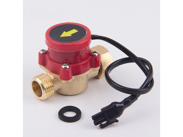 For HT-60 90w Water Pump Flow Sensor Switch Solar Heater Brass Automatic Pressure Booster Magnetic Control Valve Part