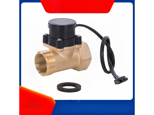 For HT800 One 1 Inch Water Pump Flow Sensor Switch Liquid Booster Solar Heater Brass Magnetic Pressure Automatic Control Valve Part