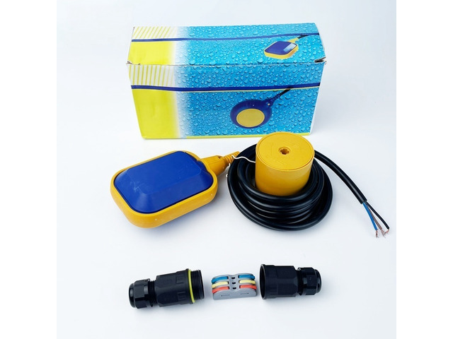 For Cable Float Switch Water Level Sensor and Liquid Level Controller with Counterweight for Water Tank Pump Automatic Fill or Drain