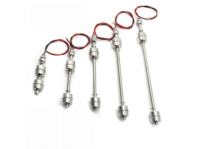 For Stainless Steel Float Switch Tank Liquid Water Level Sensor Double Ball Float Switch Tank Pool Flow Sensors 10W 50W Control Pump
