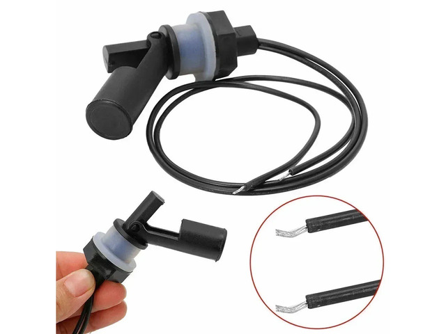 For 12V 220V 10W Horizontal Float Sensor Switch Side Mount Liquid Water Level Sensor Controller Automatic Water Pump Switch Aquarium