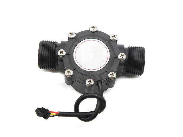 For DN25 Water Flow Sensor DC3.5-24V 1 Inch 2-100L/Min Hall Flowmeter Heat Pump Water Heater Flow Meter Switch Counter for Pool