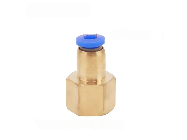 For 5Pcs 4/6/8/10/12mm PCF Pneumatic Quick Connector Water Air Fitting BSP Female Thread Brass Quick Joint Hose Tube Pipe