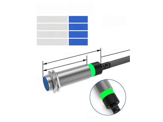 For M12 Series Metal Inductive Proximity Switch Sensor Factory Direct Industrial High Quality Flush Type DC10-30V NPN PNP
