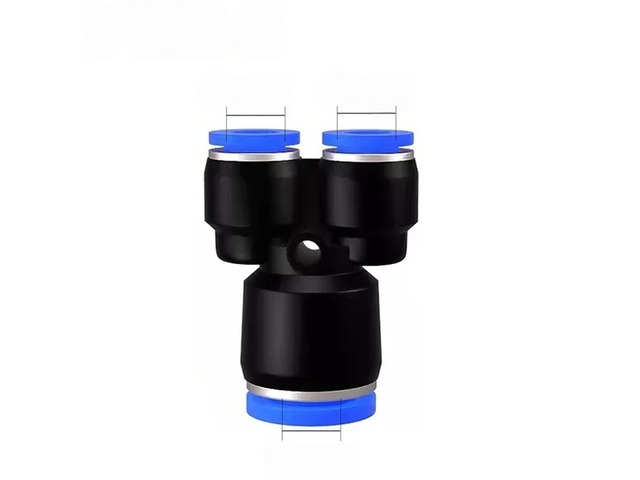 For PY PW Y Shape Plastic Pneumatic Connector Pipe Fitting Quick Push For Air Water Connecting 4 6mm 8mm 10mm 12mm Hose Fittings
