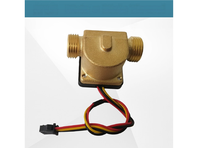For ZJ-B13 ZJ-B26 G1/2 Brass Hall Water Flow Sensor 5-15V DC Pulse Flow Meter 1-30L Min 1.75MPa for Water Heater Boiler Liquid