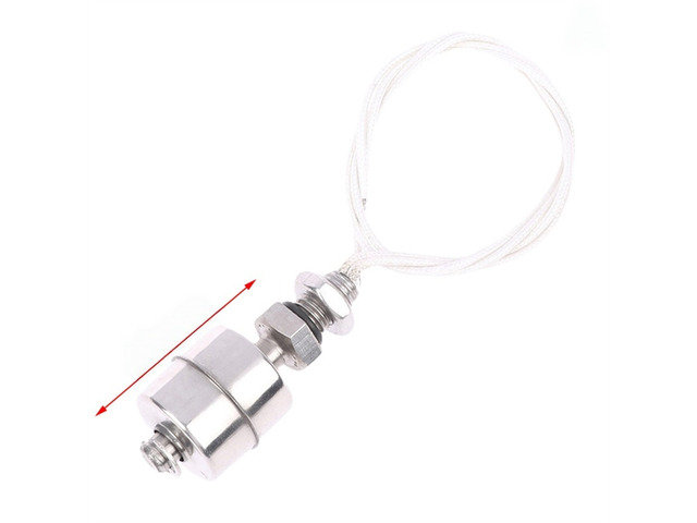 For 30Styles 45-400mm Stainless Steel Float Switch Tank Liquid Water Level Sensor Double Ball Switch Tank Pool Flow Sensors Float