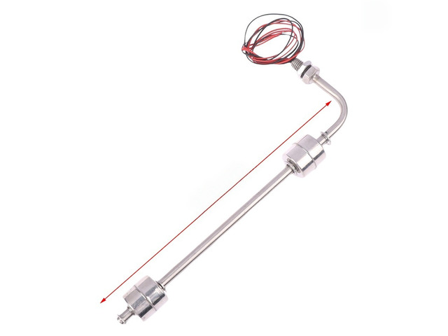 For Side mount L type Stainless Steel Float Switch Tank Liquid Water Level Sensor Double Ball Float Switch Tank Pool Flow Sensors